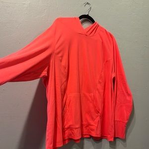 Plus size pink Livi Active fleece hoodie